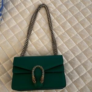 Tiffany and fred Paris green leather bag